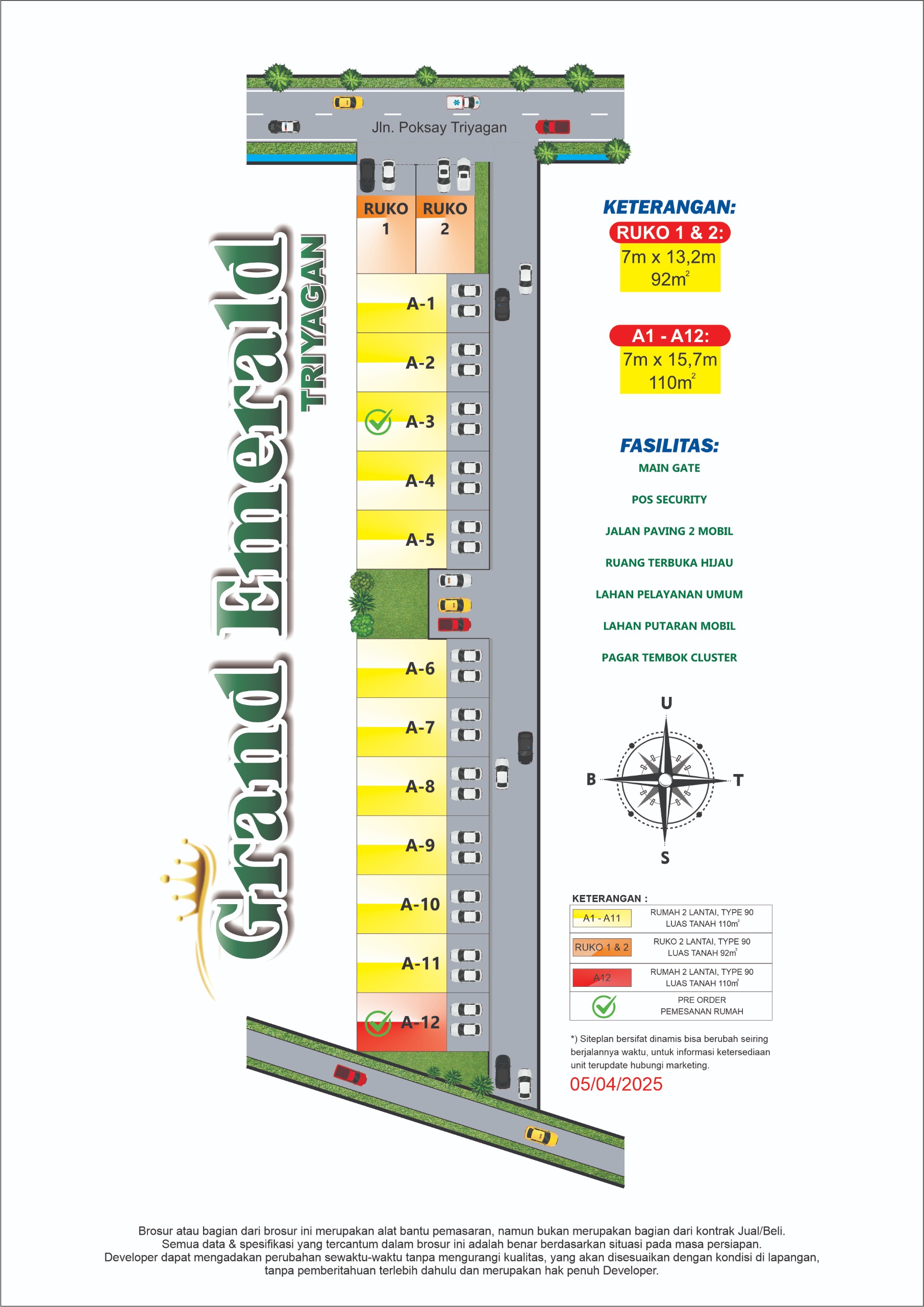 Siteplan Grand Emerald Triayagan